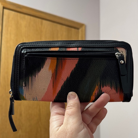 Nine West Black Wallet with Vibrant Accents - Picture 2 of 6